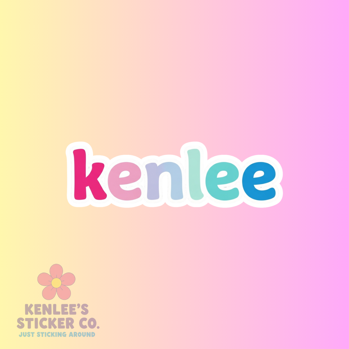 Custom Name Sticker