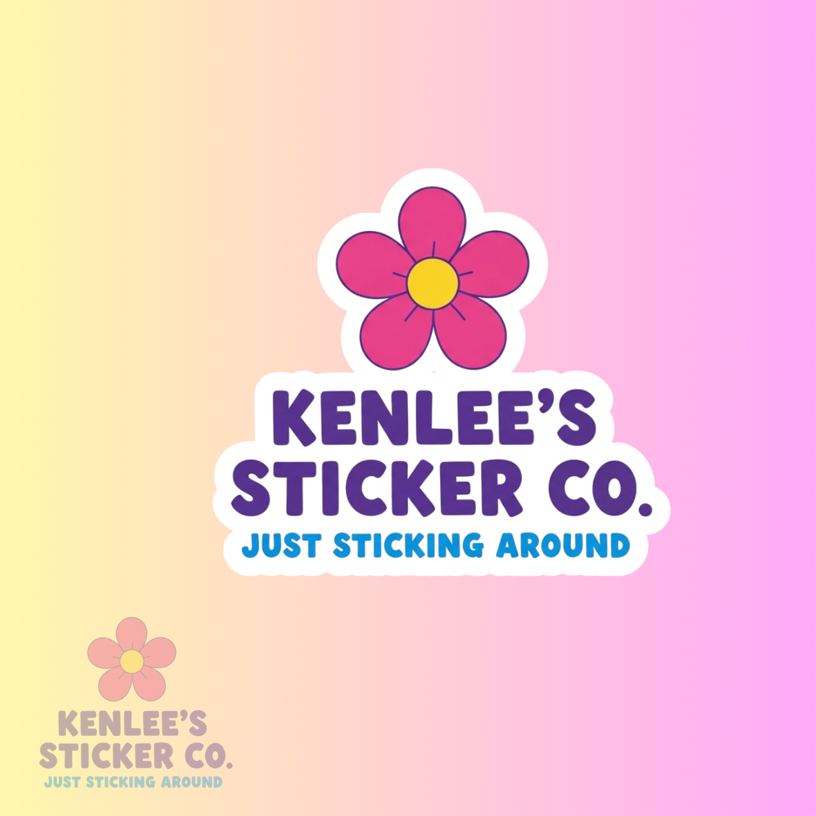 Kenlee's Sticker Co. Logo Sticker